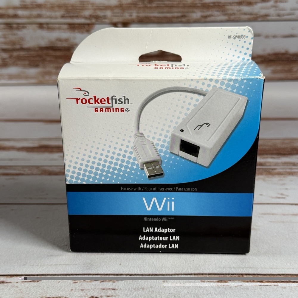 Rocketfish Nintendo Wii LAN Adapter RF-GW1108 Wired Internet Adapter New
